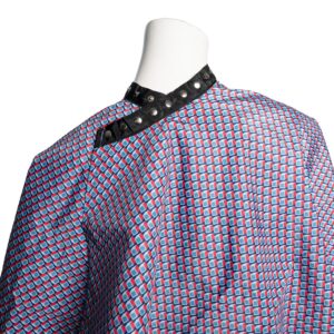 Durable XL 10-snaps Red White Blue Barber Salon Long Hair Cutting Shampoo Cape